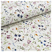 French Terry Digital Blumen wollweiß