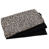 Jersey Stoffpaket Leoprint und uni mit Bündchen