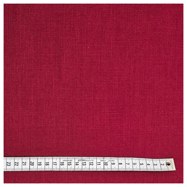 Leinen uni bordeaux