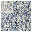 Baumwolle Floral blau