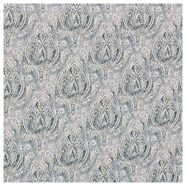 Baumwoll-Popeline Digital Ornamente mint und senf