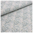 Baumwoll-Popeline Digital Ornamente mint und senf