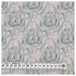 Baumwoll-Popeline Digital Ornamente mint und senf