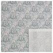 Baumwoll-Popeline Digital Ornamente mint und senf