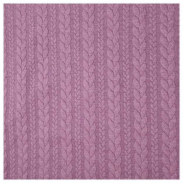 Zopf Jacquard/ Jersey mauve