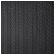Zopf Jacquard/ Jersey schwarz