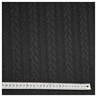 Zopf Jacquard/ Jersey schwarz