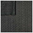 Zopf Jacquard/ Jersey schwarz