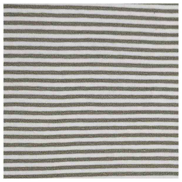 Jersey Streifen lindgrün und weiß 2mm