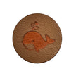 Label Wal beige aus Lederimitat