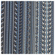 Baumwollsatin Paisley mit Streifen royal