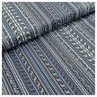 Baumwollsatin Paisley mit Streifen royal