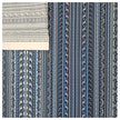 Baumwollsatin Paisley mit Streifen royal
