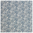 Baumwollsatin Ornamente blau und weiß
