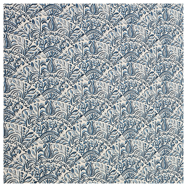 Trachten Stoffpaket in blau mit Ornament Schürze