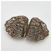Dirndlschließe aus Metall altgold 50mm/80mm