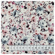 Baumwoll-Popelin Digital Rosen Pastell grau und rosa