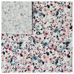 Baumwoll-Popelin Digital Rosen Pastell grau und rosa