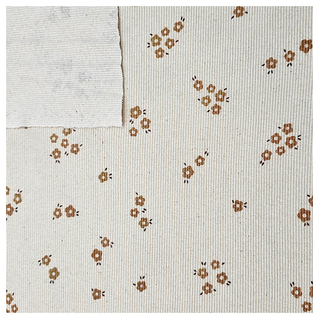 Rippjersey Blumen Bio