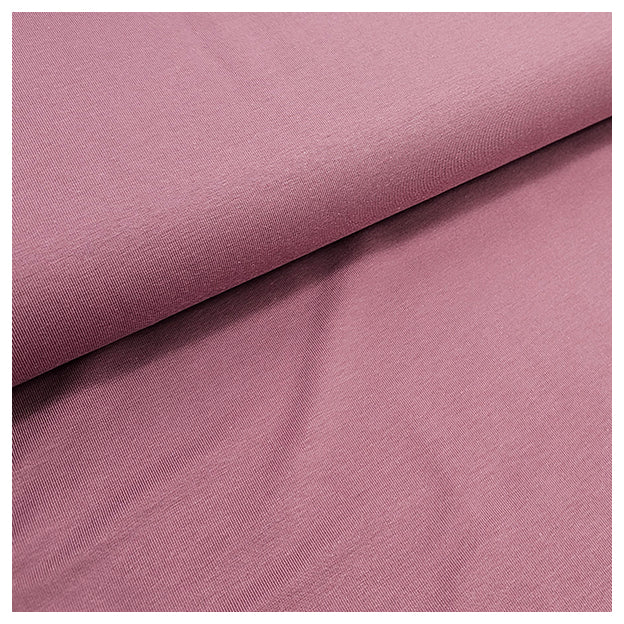 Baumwolljersey uni alt mauve