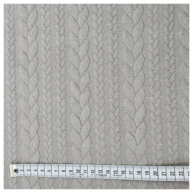 Zopf Jacquard/ Jersey sand