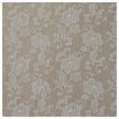 Baumwollsatin Blumen Halbdruck taupe und weiß