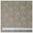 Baumwollsatin Blumen Halbdruck taupe und weiß