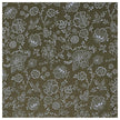 Baumwolle zarte Blumen Halbdruck in olive