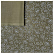 Baumwolle zarte Blumen Halbdruck in olive