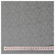 Baumwollsatin Halbdruck Ornamente taubengrau und weiß