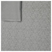 Baumwollsatin Halbdruck Ornamente taubengrau und weiß