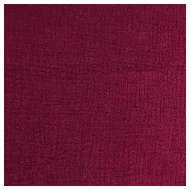 Musselin Baumwolle bordeaux