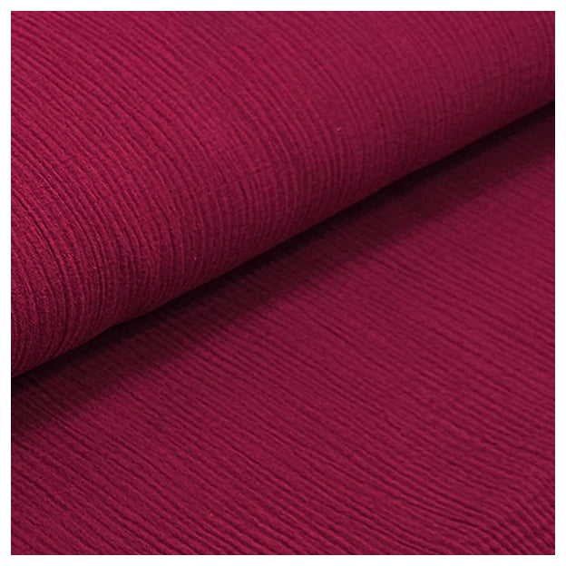 Musselin Baumwolle bordeaux