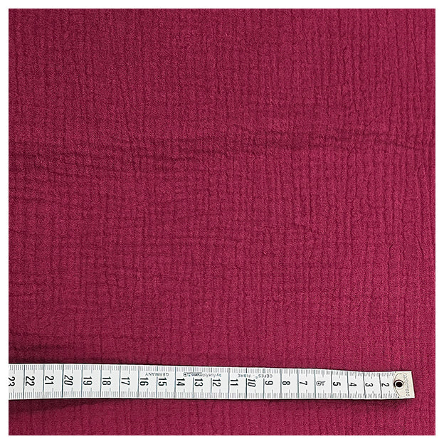 Musselin Baumwolle bordeaux