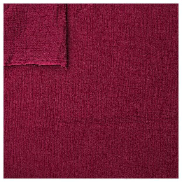 Musselin Baumwolle bordeaux