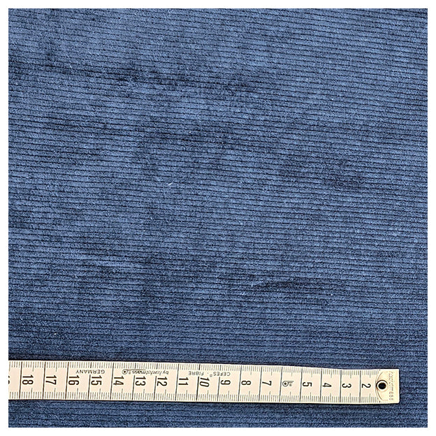 Feincord Jersey blau