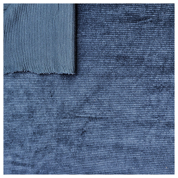 Feincord Jersey blau