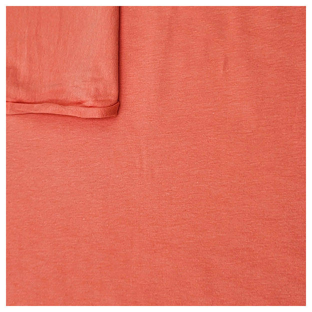 Baumwolljersey uni peach Bio