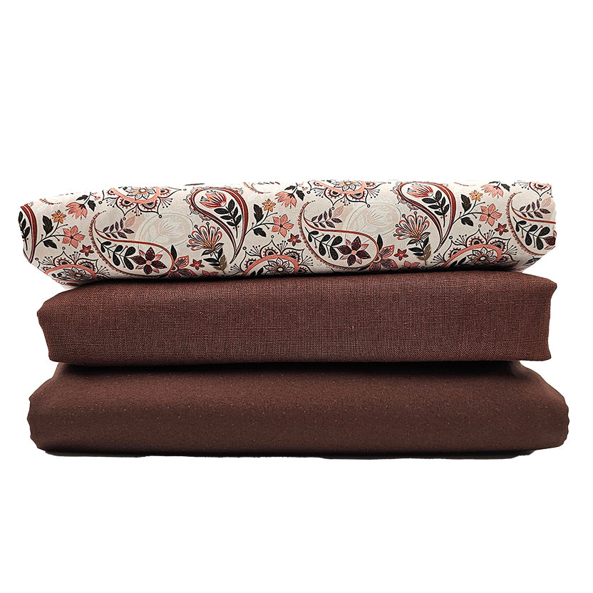 Trachten Stoffpaket braun mit paisley Schürze