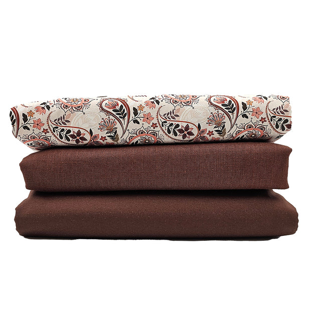 Trachten Stoffpaket braun mit paisley Schürze