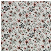 Baumwoll-Popelin Digital Streublümchen grün und braun
