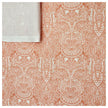 Baumwollsatin Siena Ornamente mit Paisley lachs