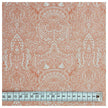 Baumwollsatin Siena Ornamente mit Paisley lachs
