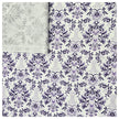 Baumwollsatin Siena Ornamente flieder und lila
