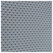 Baumwollsatin Siena kleine Ornamente blau