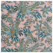 Baumwoll-Popelin Paisley hellrosa und petrol