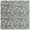 Baumwoll-Popelin Paisley hellrosa und petrol