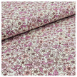Baumwoll-Popelin Blumen fuchisa und rosa