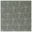 Baumwollsatin Ornamente und Paisley grün