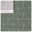 Baumwollsatin Ornamente und Paisley grün